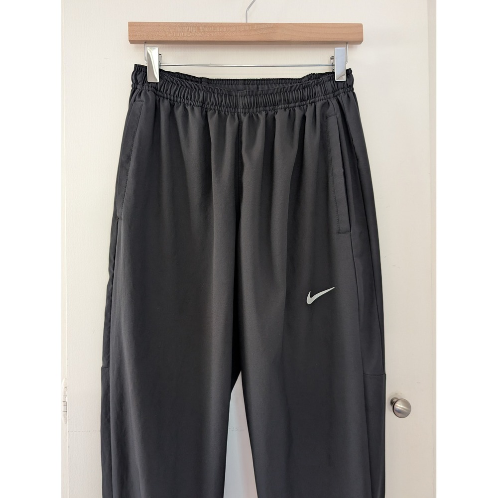 Nike Dri-FIT Black Track Pants Womens M Tapered Tech Joggers Zippered Activewear